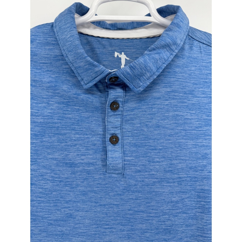 AndersonOrd Mens‎ XL Blue Long Sleeve Golf Polo Shirt Wolf Creek Cup